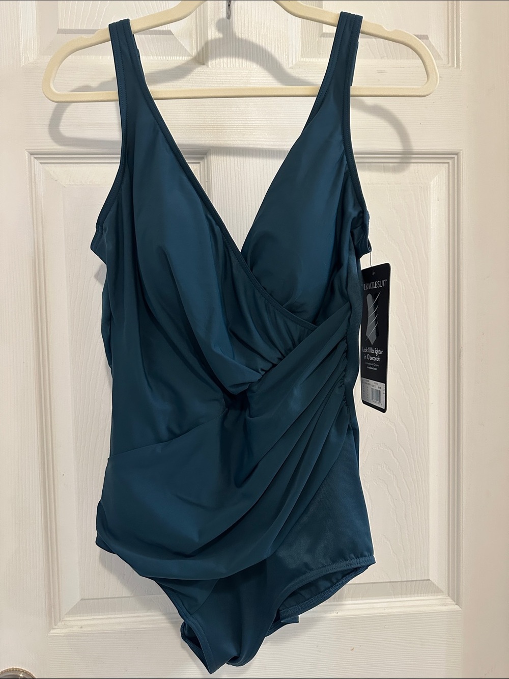 Miraclesuit Teal One-Piece Swimsuit